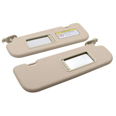 Beige Car Sun Visor Right + Left Side Pair For 2011 2012-2015 Hyundai Elantra Foto 1 de 4