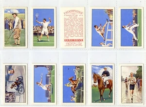 Kompletter Satz, Gallaher, Champions, A Serie, ohne Bildunterschriften 1934 sehr guter Zustand (GD2571) 48/48 - Bild 1 von 1