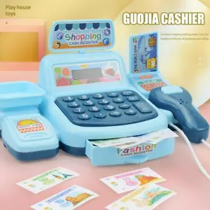 Interactive Kids Cash Register with Scanner and Sound Effects D4P7 - Picture 1 of 15