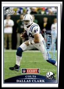 2009 Topps Kickoff #30 Dallas Clark Silver Holofoil #0419/2009 Colts - Bild 1 von 2