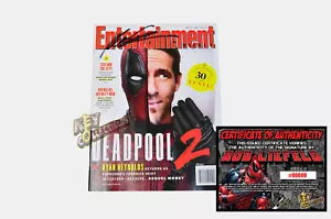 Entertainment Weekly MAY 2018 DEADPOOL 2 Ryan Reynolds - SIGNED BY ROB LIEFELD - Picture 1 of 1
