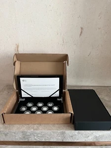 2021 Queen’s Beasts 1/4 oz silver proof 10 coin set, original boxing and COA. - Picture 1 of 5