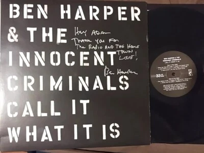 Ben Harper & The Innocent Criminals Call it is Vinyl Record LP SIGNED 180gr Disc - Image 1 of 4