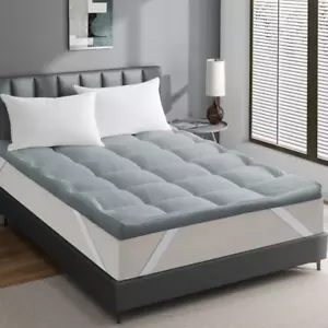Sleep 4" Plush down Alternative Mattress Topper - Picture 1 of 14