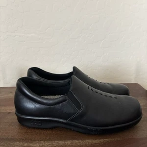SAS Tripad Comfort Black Leather Slip On Casual Shoes Size 7 N (Narrow) - Picture 1 of 7