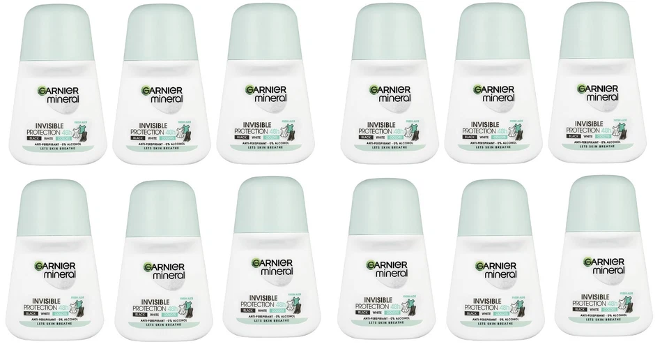 12x Garnier Mineral BWC Fresh Aloe Anti-perspirant Deodorant Roll On For Women - Image 1 of 1