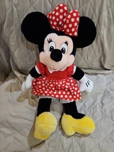Walt Disney Store LARGE JUMBO CLASSIC MINNIE MOUSE 26" Plush STUFFED ANIMAL Toy - Picture 1 of 8