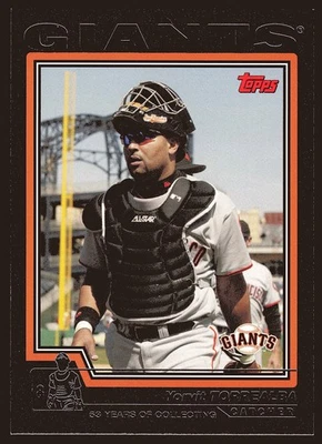 Yorvit Torrealba San Francisco Giants 2004 Topps Black #470 SN /53 - Image 1 of 2