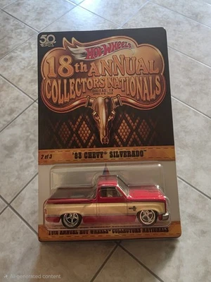 Chevy Silverado 83 rojo # 2782/5000 Hot Wheels 18th Annual Collectors Nationals Foto 1 de 4