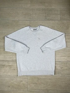 Carhartt Heavyweight Embroidered Logo Chase Sweatshirt Grey Size Large Workwear - Picture 1 of 12
