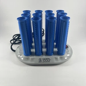 Calista Tools Rulli a Caldo Ioni 12 Blu con Clip Borsa Base - Foto 1 di 13