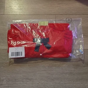 JANIE AND JACK Girls Bow Sweater Dress Size 3 Red - Picture 1 of 4