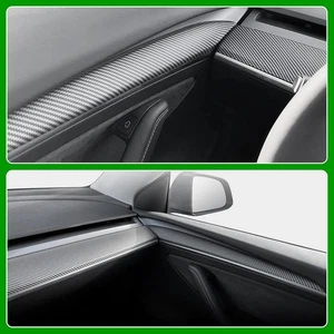Dashboard Cover Wrap and Front Door Trim Compatible with Tesla Model 3 and Y - Bild 1 von 7