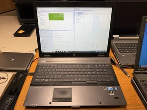 HP EliteBook 8740w - i7 M640 - 4GB RAM - 120GB SSD (BAD BATTERY / GOOD SHAPE) - Picture 1 of 5