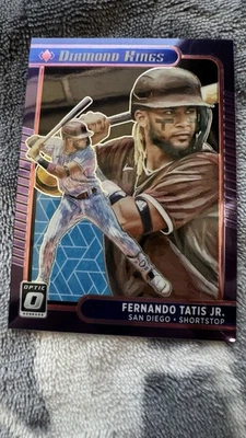 2021 Panini Donruss Diamond Kings Fernando Tatís Jr. #27 Purple 096/149 - Image 1 of 3