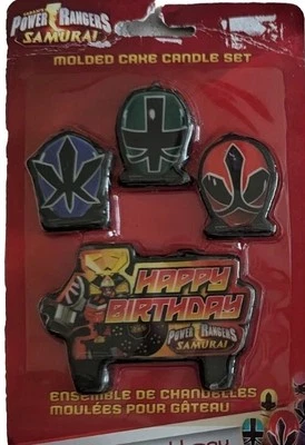 Power Rangers самурай литой торт свечи Happy день рождения вечеринки экспресс клеймо - Изображение 1 из 4