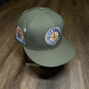 Hat Club Seattle Mariners New Era 7 3/4 Cap Super Bloom Army Green Flower Patch - Picture 1 of 8