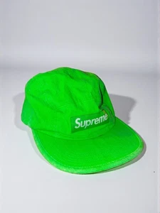 Supreme 5-Panel Washed Canvas Camp Cap Bright Green SS17 - Bild 1 von 10