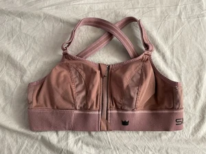 Reggiseno sportivo Shefit Ultimate alto impatto completamente regolabile rosa tortora donna piccolo - Foto 1 di 11