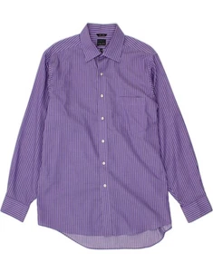 CHAPS Mens Shirt Size 16 1/2 Large Purple Pinstripe AV10 - Picture 1 of 3