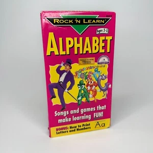 Vintage 1998 Rock N Learn Alphabet VHS Parent's Choice Approval (Ages 2-5) - Imagen 1 de 4