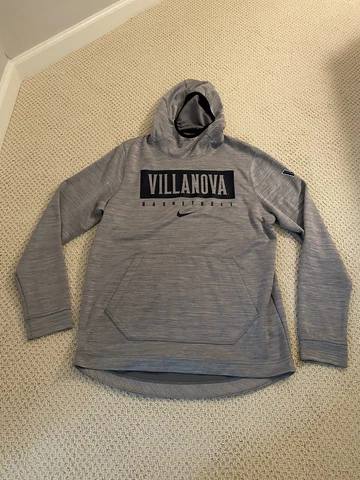 Nike Villanova Wildcats Men’s Dri Fit Hoodie Gray Navy Size Large Cover