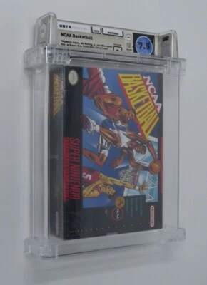 New NCAA Basketball Super Nintendo Factory Sealed Video Game! Wata Graded 7.5 B - Image 1 of 4