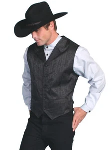 Chaleco Scully Rangewear para hombre poliéster floral a rayas RW112 - Imagen 1 de 2