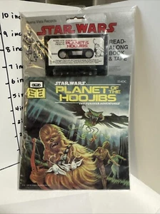 Vintage 1983 STAR WARS leggi lungo LIBRO E NASTRO Il pianeta degli Hoojibs NUOVO/sigillato - Foto 1 di 12