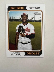 Jorge Mateo Baltimore Orioles 2023 Topps Heritage Short Print SP #406 - Picture 1 of 2