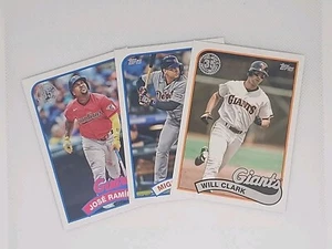 Lot (3) 2024 Topps 1989 Baseball 35th Anniversary Will Clark/M Cabrera/ Ramirez - Picture 1 of 7