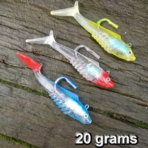 Pike Bass Fishing Lure 20g x 3 Long Cast Mustad Hook Sea Fresh Water Jelly - Picture 1 of 10