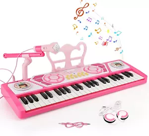 Piano Kids Keyboard Music Electric Electronic Digital With 49 Keys Portable New - Picture 1 of 11
