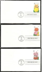 US SC # 2993-2997 Garden Flowers FDC. Ready For Cachet. - Picture 1 of 2