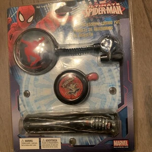 Lock & Lock Marvel Spider-Man Kids Bicycle Accessory Combo Lock, Mirror, Bell - Picture 1 of 5