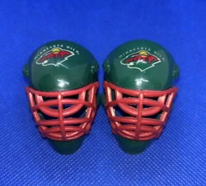 Minnesota Wild Hockey Portero Mini Cascos Franklin NHL 1.5" (Lote de 2x) Verde - Imagen 1 de 5