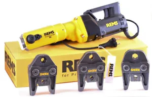 REMS Pressmaschine Power Press SE + 3 Pressbacken Presszangen M oder V Set E - Bild 1 von 2