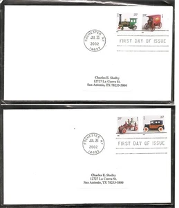 US Scott # 3638-3641 Antique Toys FDC. No Cachet. - Picture 1 of 1