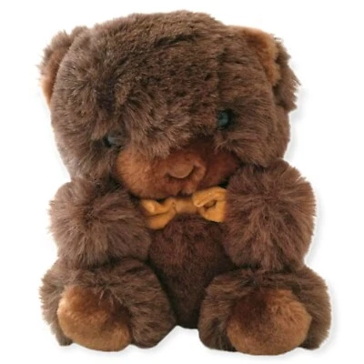 Vintage America Wego Groom Bear Plush Toy Stuffed Animal Teddy Textured Brown - Image 1 of 4