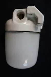 Antiguo pistón de vidrio sótano establo ático lámpara de techo cerámica vidrio - Imagen 1 de 4