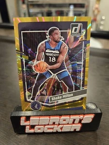 2023-24 Panini Donruss - Holo Gold Laser #150 Shake Milton /10 - Timberwolves - Picture 1 of 2