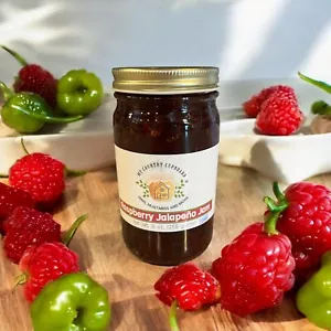 Raspberry Jalapeno Jam, Homemade by My Country Cupboard - Picture 1 of 4