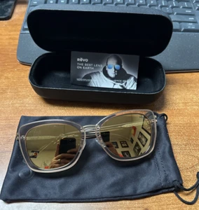 Revo EVA Shiny Caramel POLARIZED Champagne Gold Lens Sunglass 1218 12 CH - Picture 1 of 4