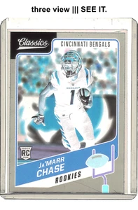 Ja'MARR CHASE 2021 Panini Classics Premium #157 Bengals RC Rookie 2 scratches - Picture 1 of 6