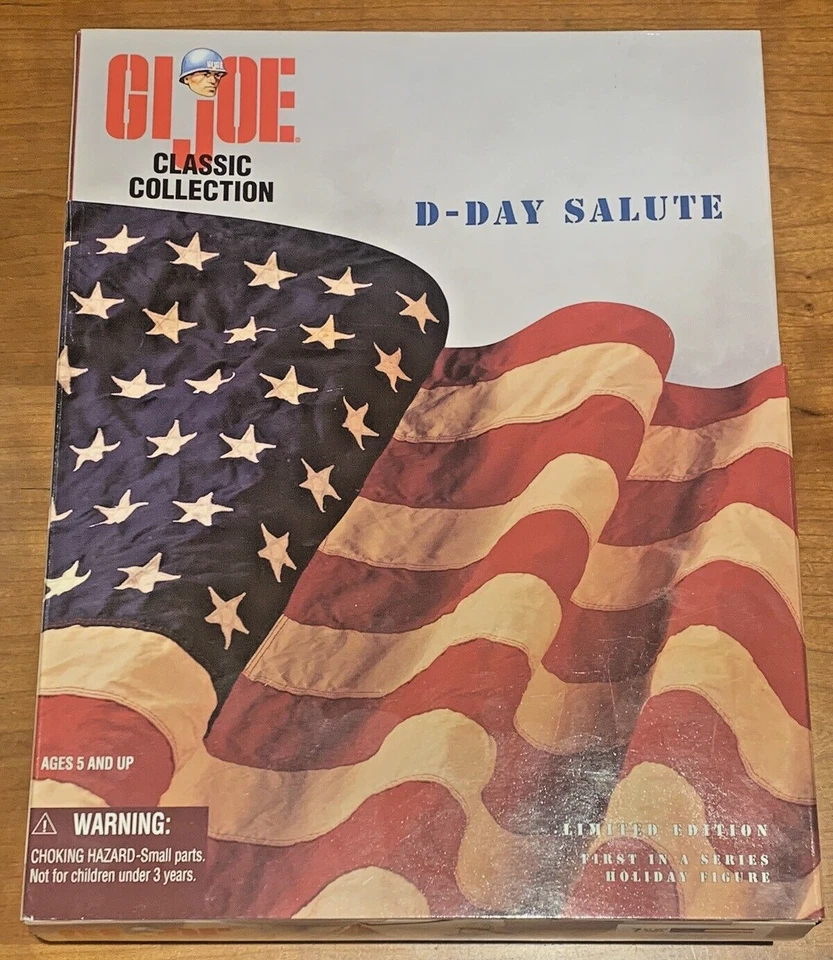Hasbro GI Joe 12" Classic Collection D-Day Salute AA Ethnic Version 1997 Mint - Image 1 of 4
