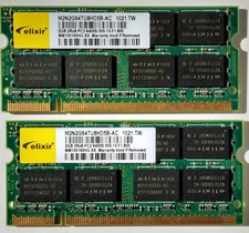 4GB 2x2GB DDR2-800 PC2-6400S Laptop Memoria RAM 200-Pin Elixir M2N2G64TU8HD5B-AC
