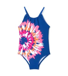 Hatley Girls' One Piece Swimsuit, Shibori Tie Dye size 12 - Picture 1 of 4