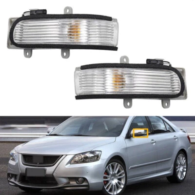 1 Pair Rearview Side Mirror Turn Signal Light For TOYOTA CAMRY AURION 2006-2011 - Image 1 of 4