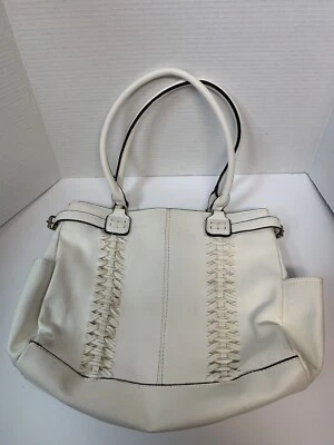 Cartera de lavandería china. Blanco con ribete negro Foto 1 de 4