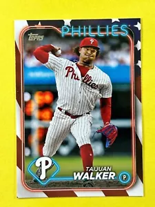 2024 Topps #643 Taijuan Walker Independance Day SN 62/76, Philadelphia Phillies - Picture 1 of 2